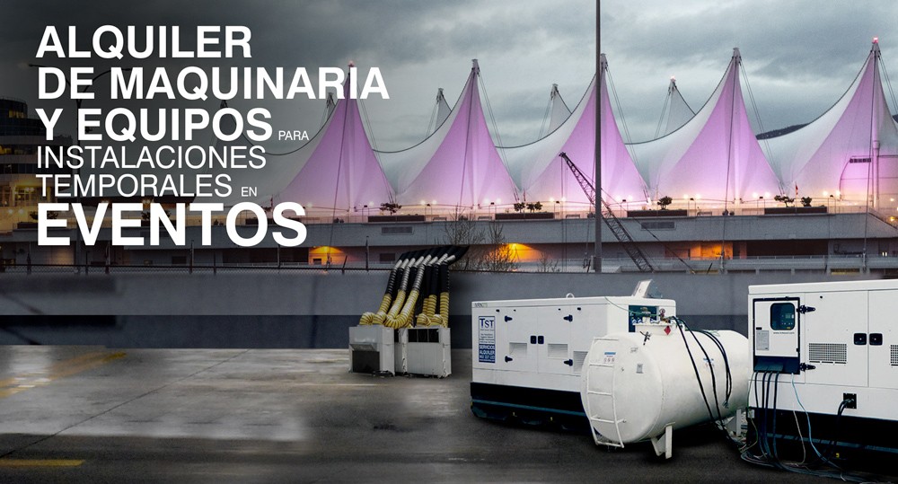 Alquiler de maquinaria para eventos